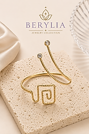 KARELİ VE TAŞLI GOLD PAZI BİLEKLİĞİ