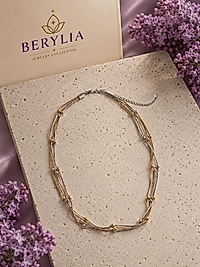 DORİKA MODEL 3 RENKLİ ( BRONZ,GÜMÜŞ,GOLD)ÇELİK KOLYE